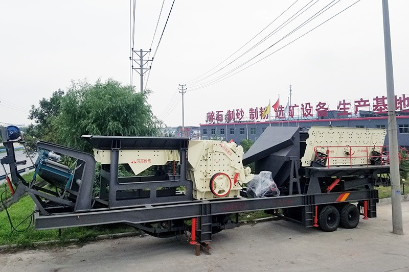 車載流動(dòng)多機(jī)組合打石子機(jī)