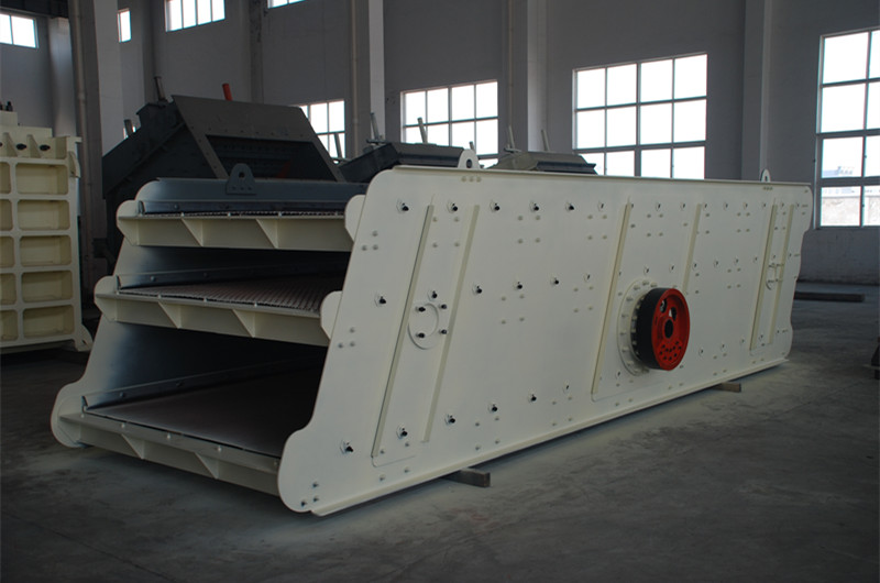 三層礦山振動(dòng)篩圖，三層篩網(wǎng)，出四種料