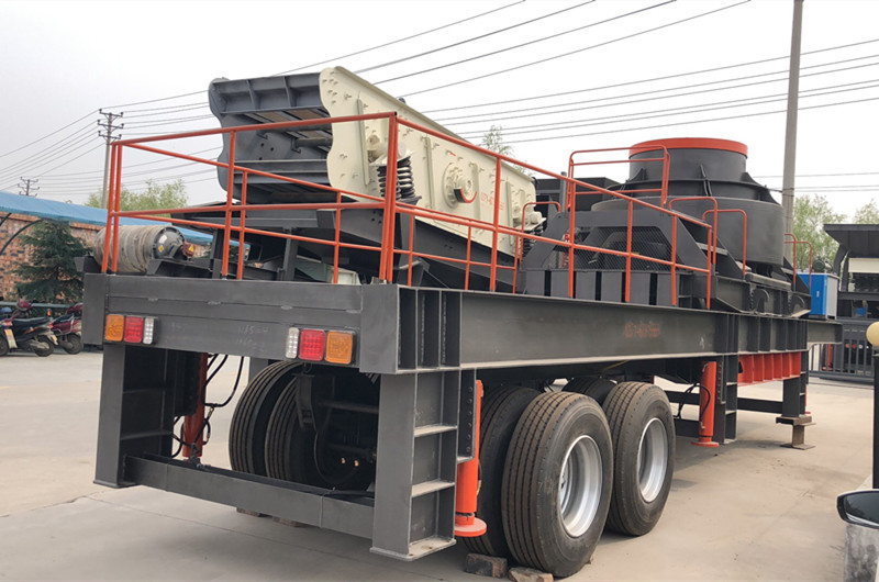 車載式建筑垃圾制砂機占地小，移動方便
