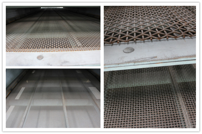 振動篩篩網(wǎng)細節(jié)圖，篩網(wǎng)控制下料大小