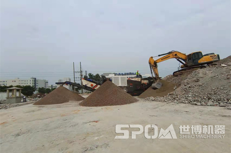 建筑垃圾制砂設備，移動建筑垃圾破碎制砂機