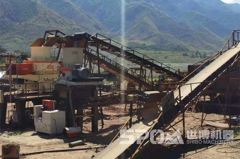 河卵石破碎制砂設(shè)備，圓錐破碎機(jī)、沖擊式制砂機(jī)