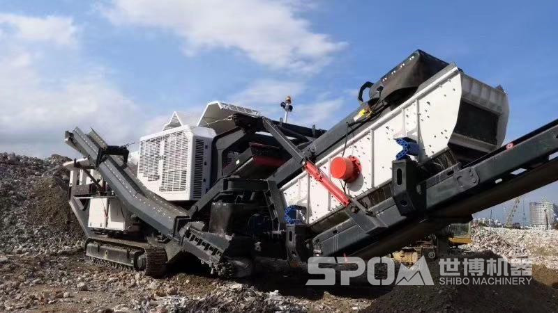 履帶移動式碎石機(jī)，造價高價格高