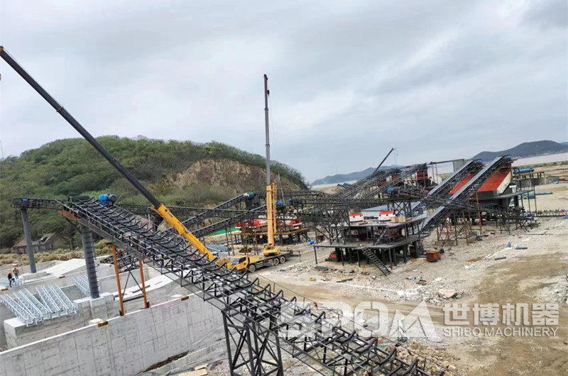 浙江舟山客戶時產(chǎn)1500噸環(huán)保型機制砂生產(chǎn)線現(xiàn)場圖